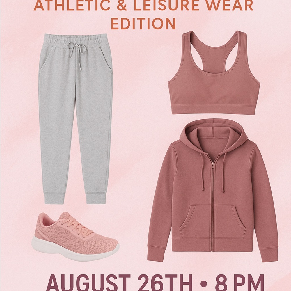 Pink and Gray Athletic Set